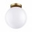 4248/1C HIGHTECH ODL21 101 золотист/металл/белый/акрил Потолочный светильник IP44 E27 LED 9W BOSCO