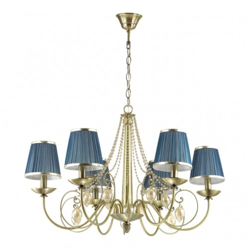 3921/6 ODL18 528 бронза/ткань/стекло Люстра IP20 E14 6*40W 220V NIAGARA