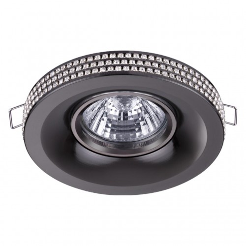 370443 NT19 114 жемчужный черный Встраиваемый светильник IP20 GU10 50W 220V LILAC