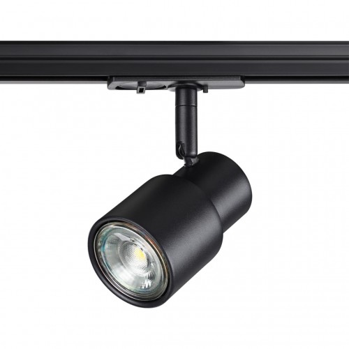 370926 PORT NT22 черный Светильник трековый однофазный двухжильный IP20 GU10 50W 220V MOLO