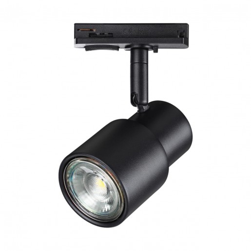 370926 PORT NT22 черный Светильник трековый однофазный двухжильный IP20 GU10 50W 220V MOLO