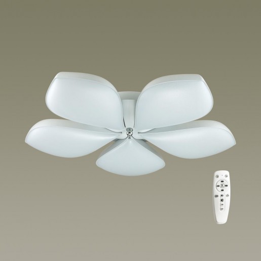 3645/60CL LN18 034 матовый белый Люстра потолочная LED 60W 3000-6000K с пультом 220V GABRIELLA