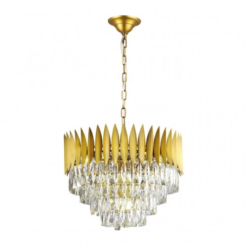 4124/15 ODL19 439 золото/хрусталь Люстра E14 15*40W VALETTA