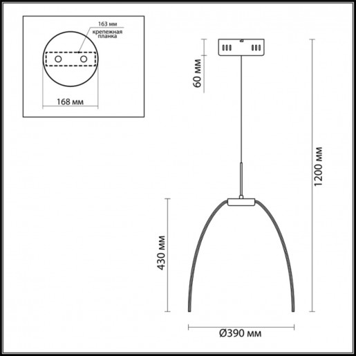 4102/99CL ODL19 066 хром Люстра потолочная LED 100W CALVADA