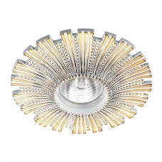 370325 NT17 117 белый/золото Встраиваемый декоративный светильник GX5.3 50W 12V PATTERN