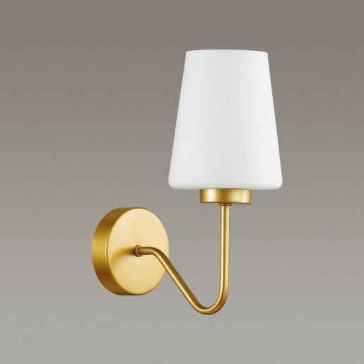 3791/1W LN19 248 золотой, белый Бра E27 1*60W 220V OLIVIA