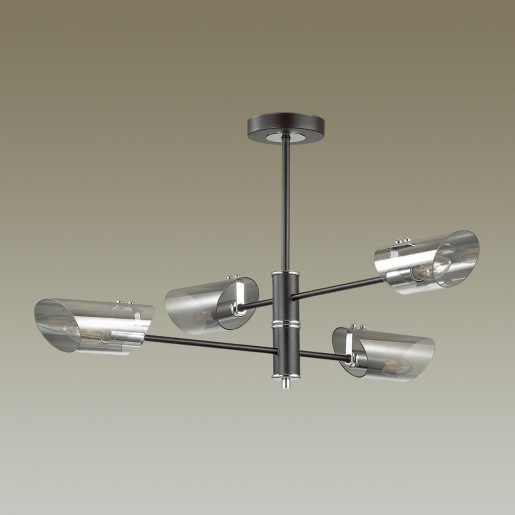 4402/4C LN19 062 хром, черный Люстра потолочная E14 4*40W 220V NOLAN