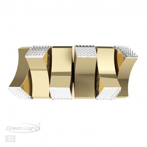 4993/12WL L-VISION ODL23 375 золотой/черный/металл/акрил Бра LED 12W 3000K ASTURO