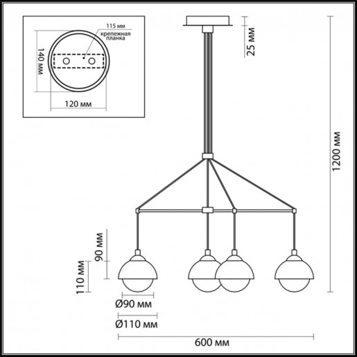 3597/6 LN18 114 белый, хром Люстра G9 6*40W 220V DONDOO