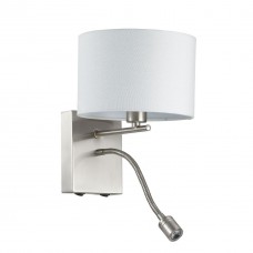 3745/1A LN19 086 никель Бра E14 1*40W + LED 3W 220V NIKKI