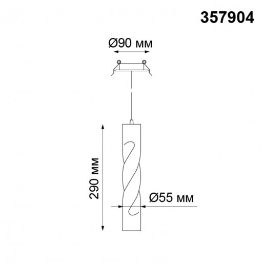 357904 NT19 067 золото Встраиваемый светильник IP20 LED 3000K 12W 160-265V ARTE
