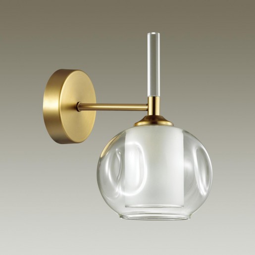 4432/1W LN20 151 античный коричневый, стекло Бра E14 1*40W 220V HAZEL