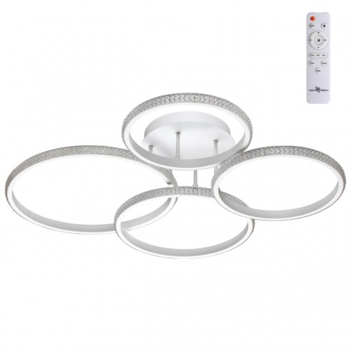 358930 OVER NT22 000 белый Светильник накладной светодиодный диммируемый (пульт ДУ в комплекте) IP20 LED 3000~6000К 60W 220V CALM