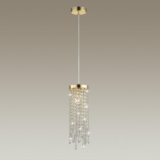 5028/1 MODERN ODL23 431 золотой/прозрачный металл/хрусталь Подвес E14 1*40W CHOKKA