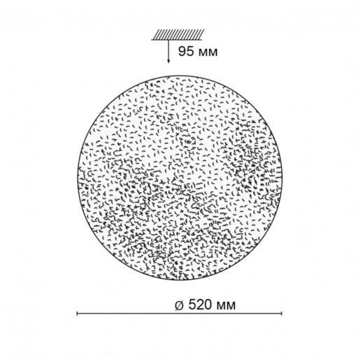2081/EL SN 048 св-к GLORI пластик LED 72Вт 3000-6000K D520 IP43 пульт ДУ