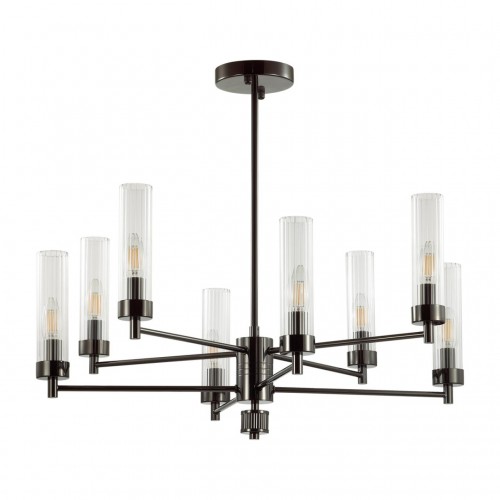 5275/8C CLASSI LN23 черный хром Люстра потолочная E14 8*40W 220V KAMILLA