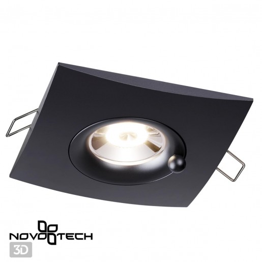 370796 SPOT NT21 248 черный Светильник встраиваемый влагозащищенный IP44 GU10 50W 220V WATER