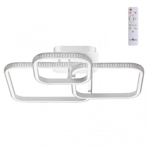 358920 OVER NT22 000 белый Светильник накладной диммируемый (пульт ДУ в комплекте) IP20 LED 3000~6000К 54W 220V CALM