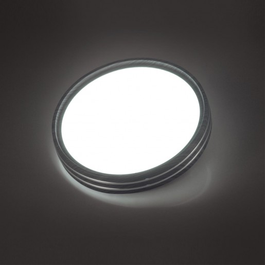 7604/СL PALE SN 022 Светильник пластик/белый/венге/хром LED 30Вт без ДУ 4000К D280 IP43 TROSTO