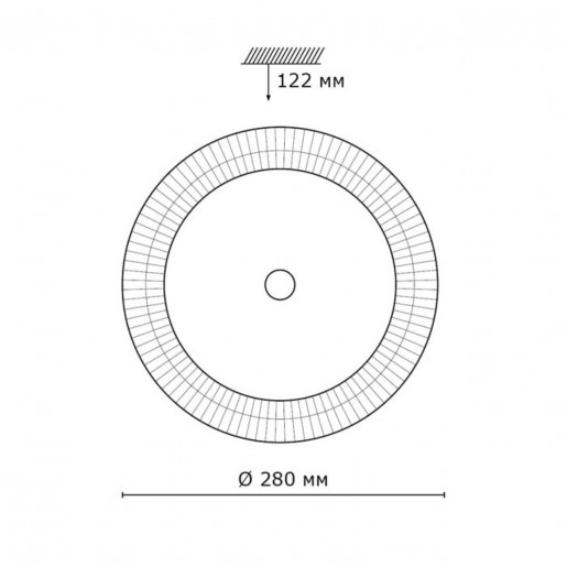 2038/СL SN 073 св-к BRILLIANCE пластик LED 30Вт 4000K D280 IP43