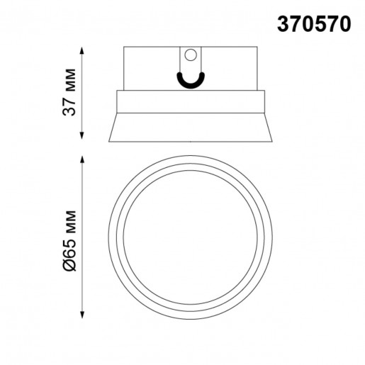 370570 NT19 031 хром Декоративное кольцо к артикулам 370565 - 370567 CARINO