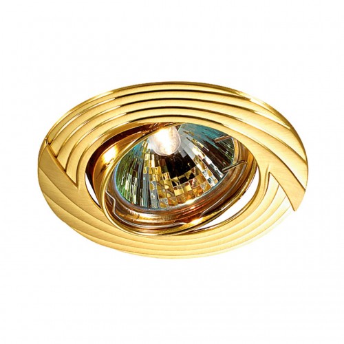 369613 NT12 134 золото Встраиваемый ПВ светильник IP20 GX5.3 50W 12V TREK