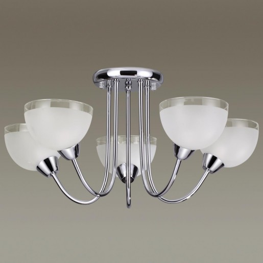 4461/5C LN20 153 хром, белый Люстра потолочная E14 5*60W 220V ALORA