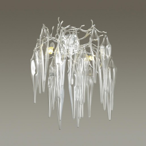 4719/2W ODL20 485 серебристый/прозрачный Бра G9 2*40W 220V FOSCARA