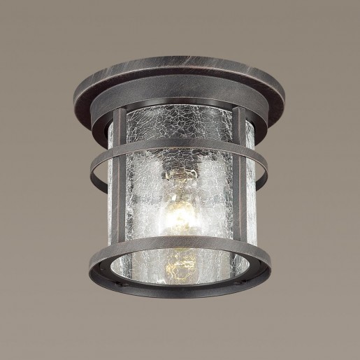 4044/1C ODL18 710 черный/патина Уличный потолочный светильник IP44 E27 60W 220V VIRTA