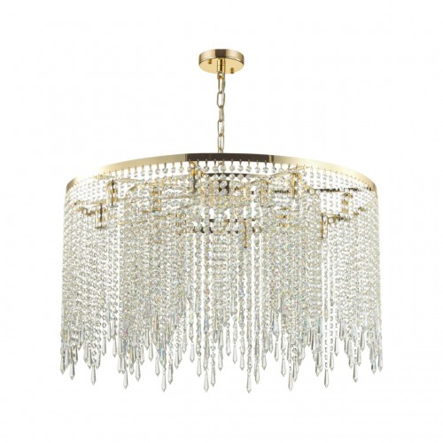 5028/12 MODERN ODL23 429 золотой/прозрачный металл/хрусталь Люстра E14 12*40W CHOKKA