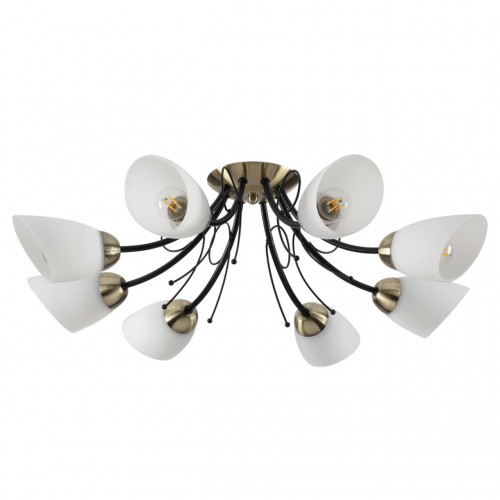 4592/8C COMFI черный, бронза Люстра Потолочная E27 8*40W 220V ELIANA