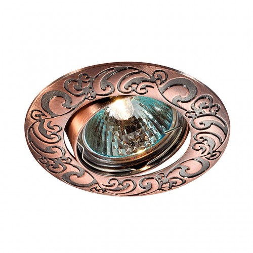 369641 NT12 133 красная латунь Встраиваемый ПВ светильник IP20 GX5.3 50W 12V HENNA