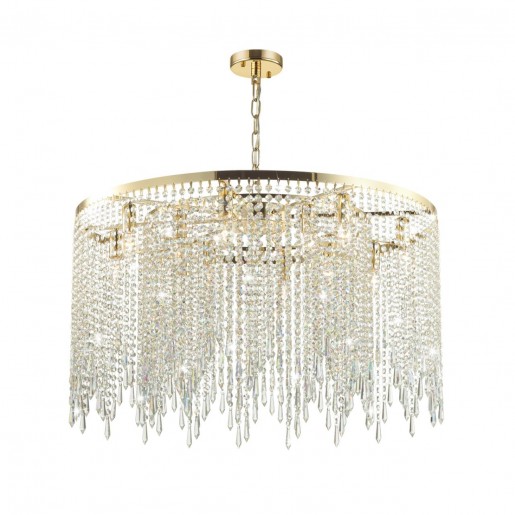 5028/12 MODERN ODL23 429 золотой/прозрачный металл/хрусталь Люстра E14 12*40W CHOKKA