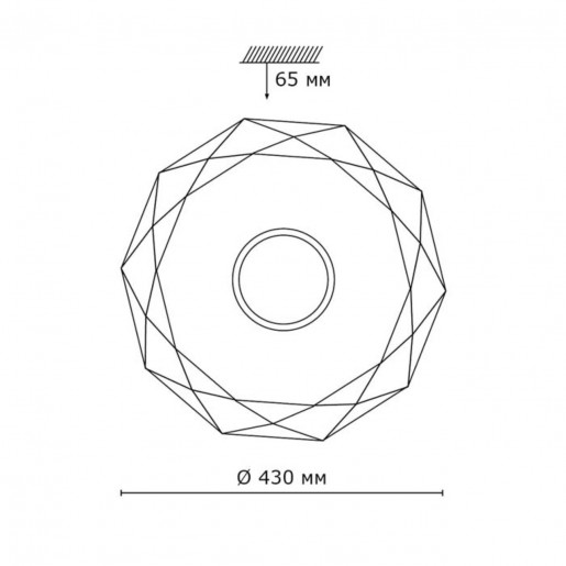 2057/DL SN 078 св-к PRISA пластик LED 48Вт 4000K D430 IP43