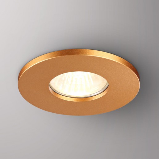 370803 SPOT NT22 матовое золото Светильник встраиваемый влагозащищенный IP44 GU10 50W 220V AQUA