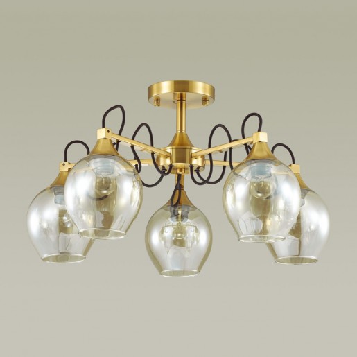 3777/5C LN19 068 бронза Люстра потолочная E27 5*60W 220V MEGAN