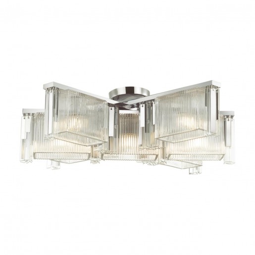 4871/7C HALL ODL_EX22 57 хром/прозрачный/стекло Люстра потолочная E14 7*40W GATSBY