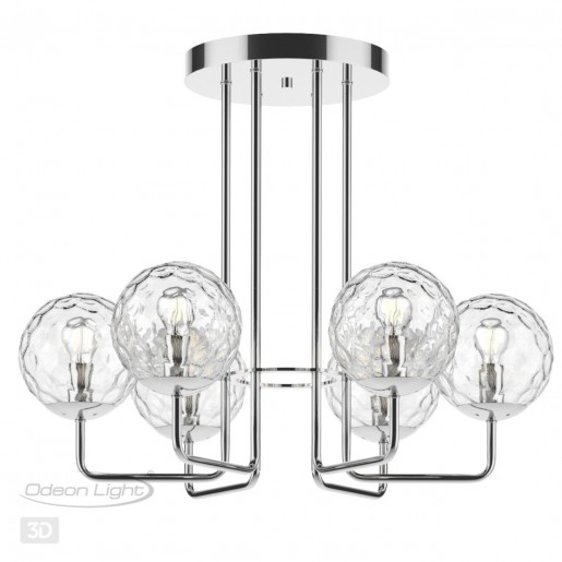 4982/6C MODERN ODL22 323 хром/прозрачный/стекло Люстра потолочная E14 6*40W VERASA