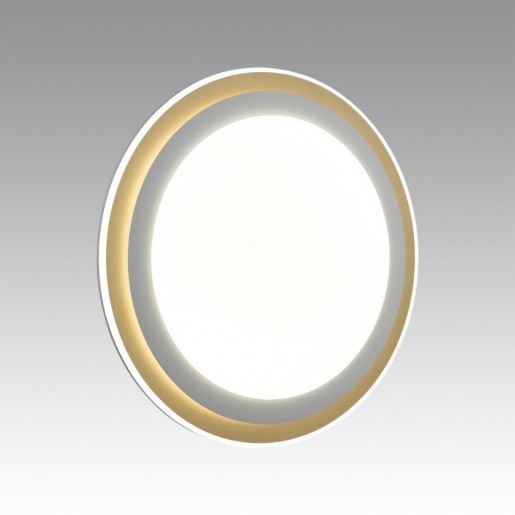 7630/EL PALE SN 041 Светильник пластик/белый/золотистый LED 72Вт с ДУ 3000-6000К D510 IP43 пульт ДУ SETTA