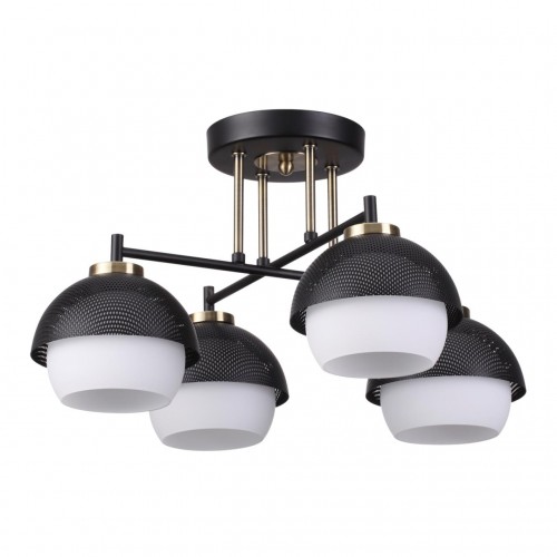 4456/4C LN20 157 черный, бронза, белый Люстра потолочная E14 4*60W 220V JADE