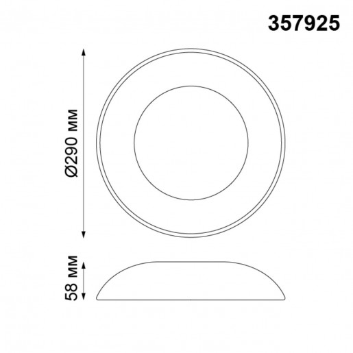 357925 NT19 040 белый Накладной светильник IP20 LED 3000К 4W 220V CAIL