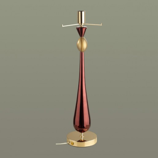 4868/1T STANDING ODL_EX22 21 золотой/бордовый/стекло База для высокой лампы E27 1*60W TOWER