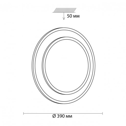 3007/DL SN 031 св-к BESTA пластик LED 48Вт 3000-6000K D390 IP43 пульт ДУ