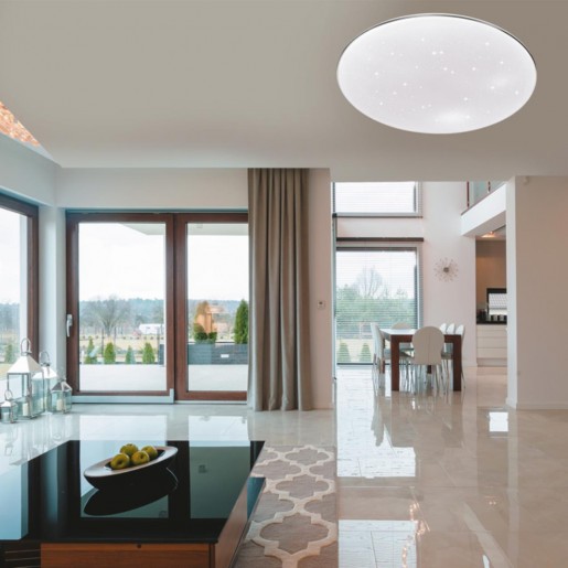 2052/EL SN 087 св-к ABASI пластик LED 72Вт 3000-6000K D520 IP43 пульт ДУ