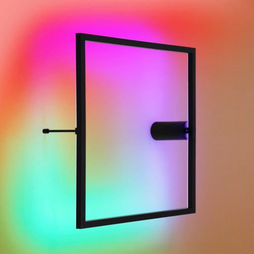 4385/24WL HIGHTECH ODL23 121 черный/металл Настенный светильник IP20 RGB динамическая подсветка ПДУ в комплекте LED 24W 3000K OMEN