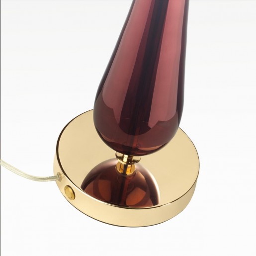 4868/1T STANDING ODL_EX22 21 золотой/бордовый/стекло База для высокой лампы E27 1*60W TOWER