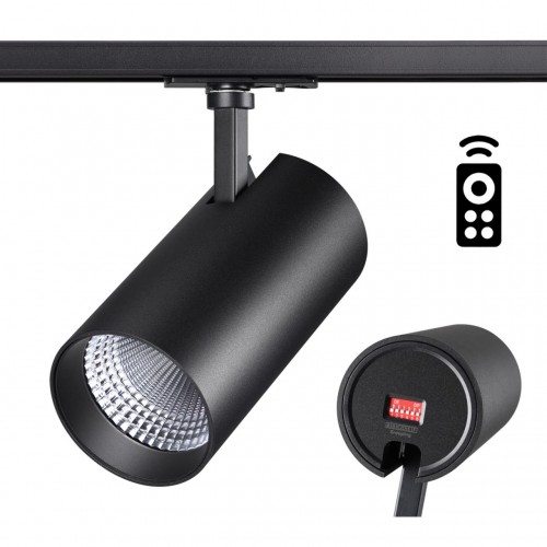 358361 PORT NT20 000 черный Однофазн.трековый.диммир.св-к с ДУ IP20 LED 3000-6500К 30W 220-240V NAIL