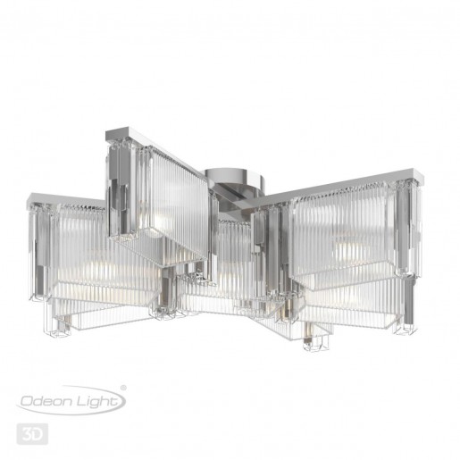 4871/7C HALL ODL_EX22 57 хром/прозрачный/стекло Люстра потолочная E14 7*40W GATSBY