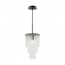 4921/1 MODERN ODL22 329 черный/прозрач./матов./стекло Подвес E27 1*60W PAPITA