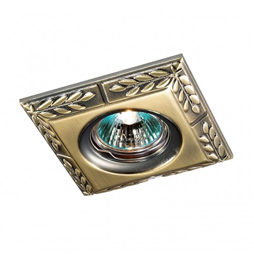 369661 NT12 134 бронза Встраиваемый НП светильник IP20 GX5.3 50W 12V BRANCH